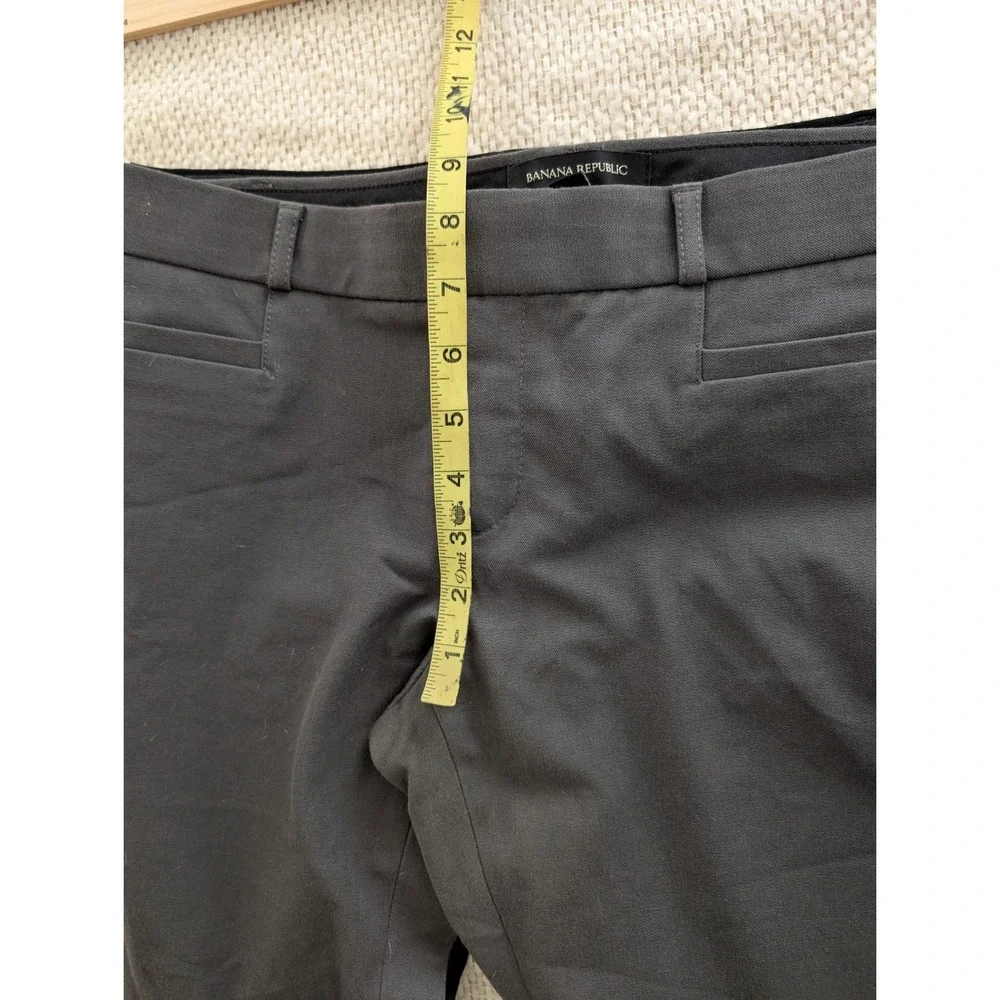 Banana Republic Sloan Fit Pants Bundle 6P Black Gray Petite Ankle Dress Trousers